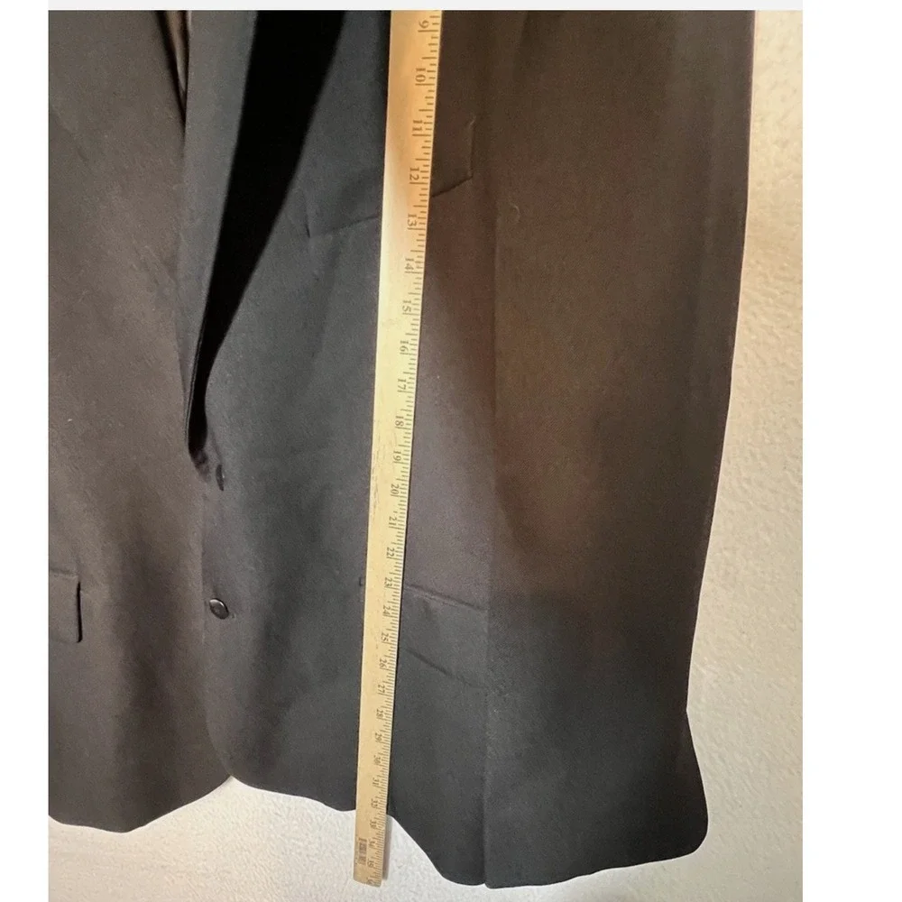 ANDOM IDENTITIES Mens Black Blazer Jacket Polyester Formal Business Size 50‎